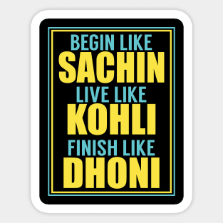 Indian Cricket Fan T-Shirt Sticker